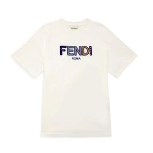 x SOLD x NWT Fendi Girl's Sz 10 / Adult Sz XXS-S Embroidered Logo T-Shirt